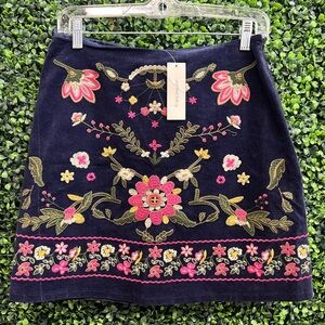 NWT Harper Heritage Embroidery Skirt